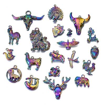 Rainbow Color Alloy Pendants