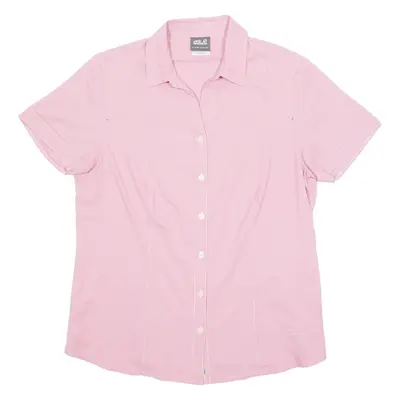 JACK WOLFSKIN Womens Shirt Red Gingham UK 18