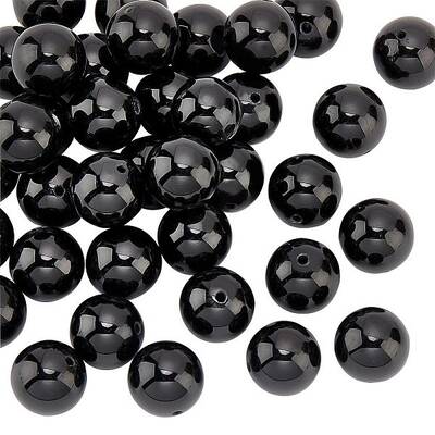 1 Strand Natural Black Tourmaline Beads Strands