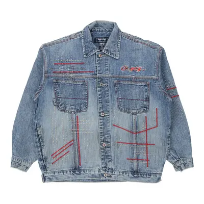 Ruff N Tuff Denim Jacket - Large Blue Cotton