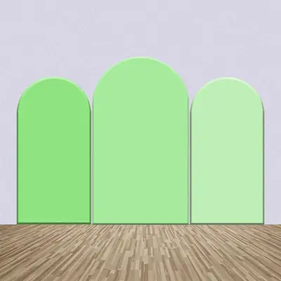 Light Green Colors One Sided Arch Backdrop Kit - Aperturee