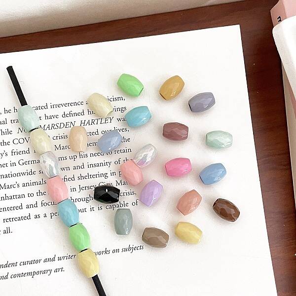 Opaque Acrylic European Beads