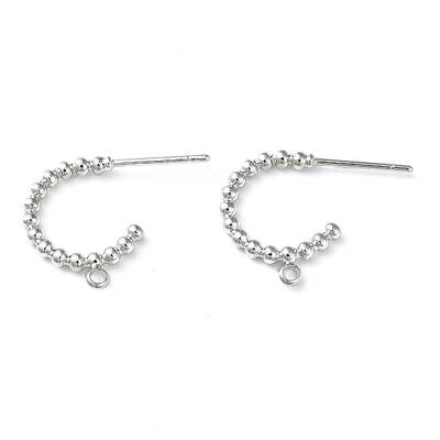Brass Ring Stud Earring Findings