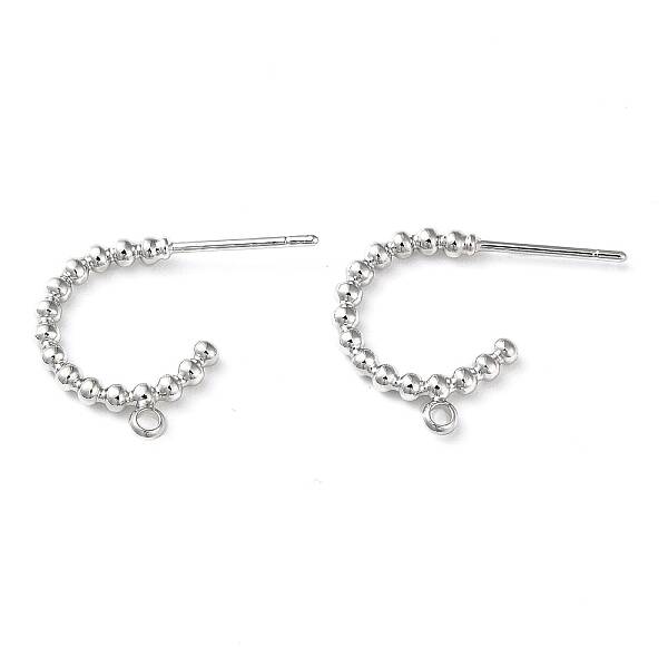 Brass Ring Stud Earring Findings