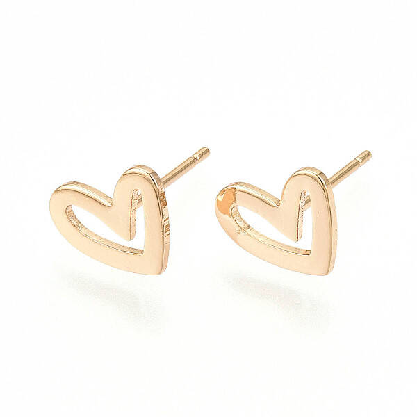 Brass Stud Earrings