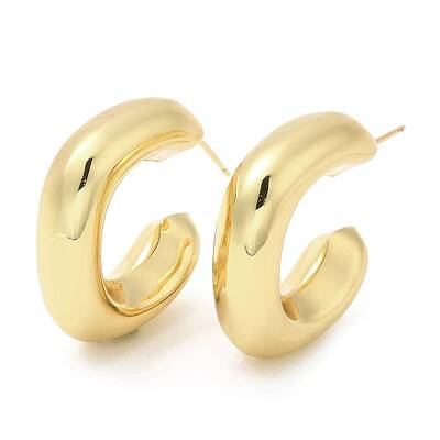 Rack Plating Brass Stud Earrings