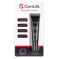 New Super Strong 15g Nail Glue for Press-On Nails Tips – Quick-Drying Semi-Solid Adhesive Gel, No UV Light Needed, Long-Las...