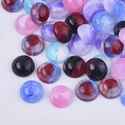 Two Tone Resin Cabochons