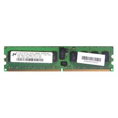 Micron MT18HTF25672PY-667E2 | 2GB DDR2-667MHz PC2-5300 ECC Registered RDIMM CL5 1Rx4 1.8V 240-Pin Memory Module