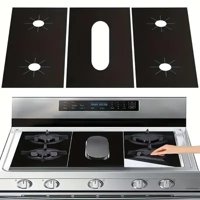 Stove Cover, Stove Protector for Gas Range, Reusable Non-stick Washable Stove Guard, Heat Resistant Protector for Kitchen