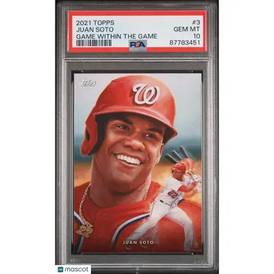 Juan Soto PSA 2021 Topps Game Within The Game Baseball #3 10 87783451