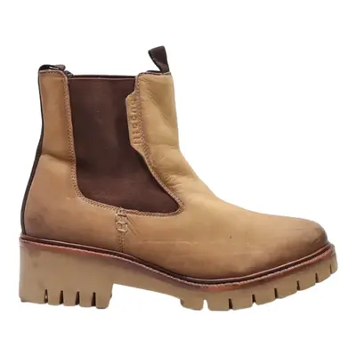 BUGATTI Ankle Boots Brown Leather Womens UK 8