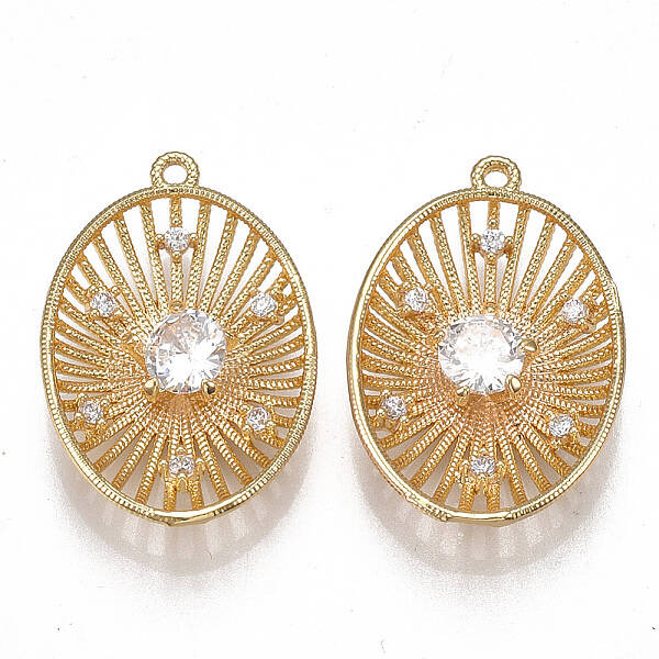 Brass Filigree Pendants