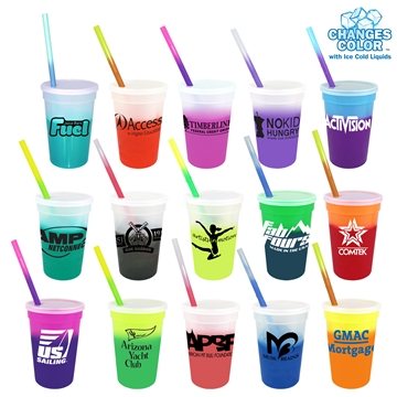 250 Promotional Mood 17 oz Stadium Cup Straw Lid Set - Color ...