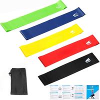 5-Piece Exercise Loop Bands Set - Resistance Bands for Full-Body Stretching, Crossfit & Home Workout - Men & Women Booty, Leg...