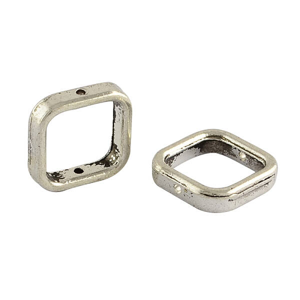 Square Tibetan Style Alloy Beads Frames
