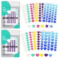 Pimple Patch for face, 2 sizes  Star Patch (240pcs) and Love Patch (216pcs)，Hydrocolloid Acne Patches，Witch Hazel Extract...