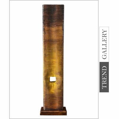 Original Wood Figurine Abstract Square Creative Modern Sculpture Table Decor Wood Desktop Art | HONEY TOWER 27"x5"