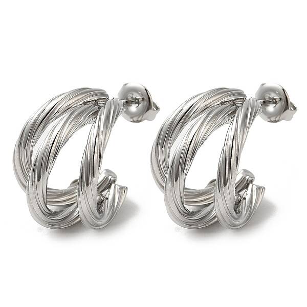 Non-Tarnish 304 Stainless Steel Stud Earrings