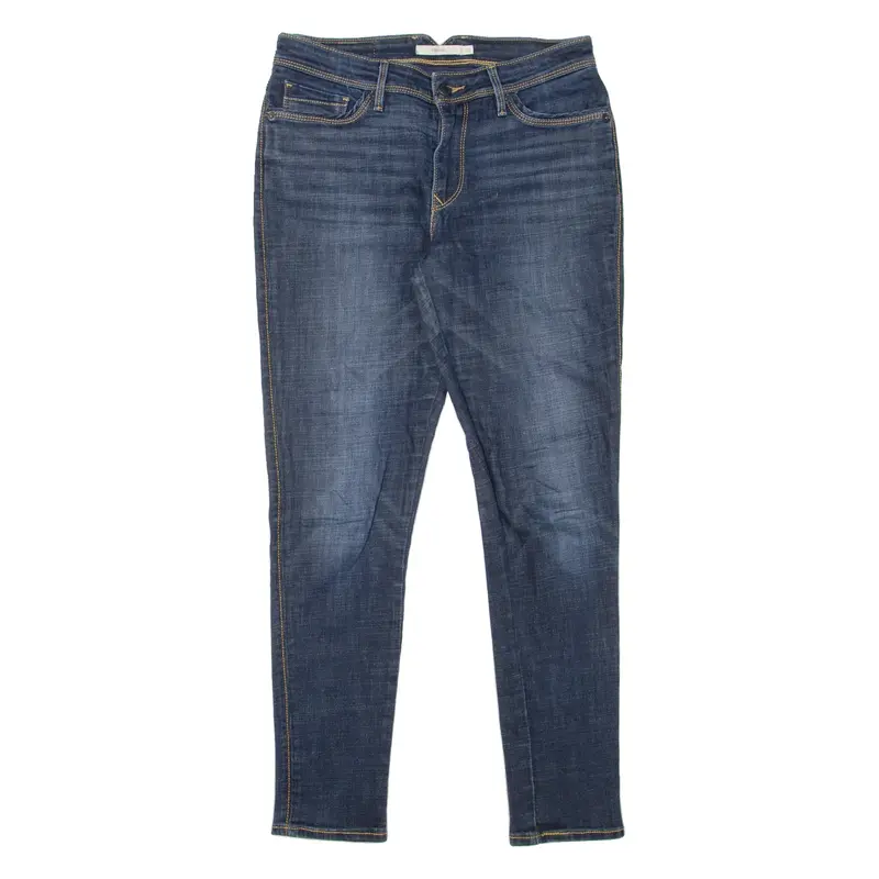 LEVI'S 711 Womens Jeans Blue Slim Skinny Stone Wash W28 L30
