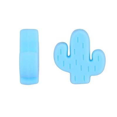 20Pcs Cactus Food Grade Eco-Friendly Silicone Focal Beads