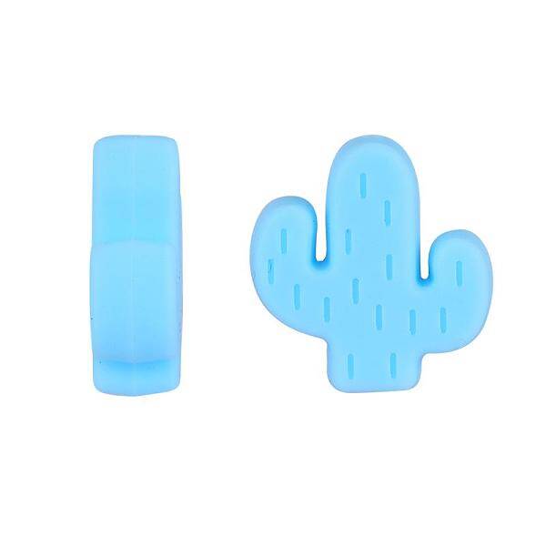 20Pcs Cactus Food Grade Eco-Friendly Silicone Focal Beads