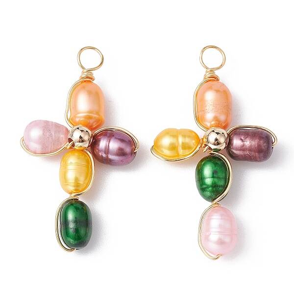 Dyed Natural Cultured Freshwater Pearl Pendants