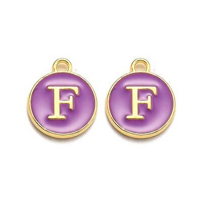 Golden Plated Alloy Enamel Charms