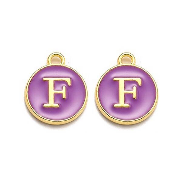 Golden Plated Alloy Enamel Charms