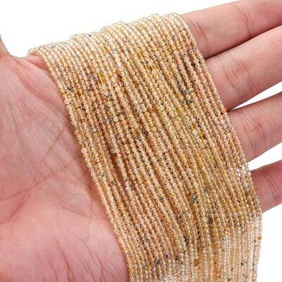 Natural Yellow Quartz Beads Strands