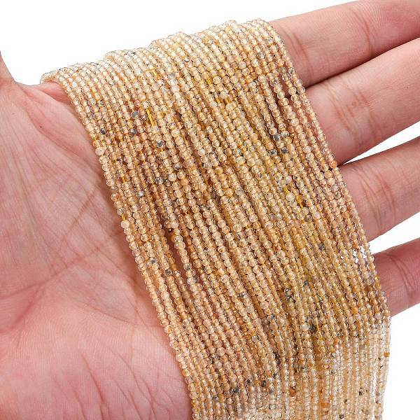 Natural Yellow Quartz Beads Strands