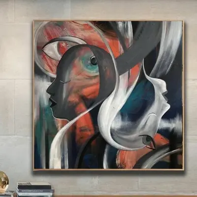 Human Art Figurative Painting Texture Art Fashion Girl Art Women Fashion Art | UNIVERSE OF MIND