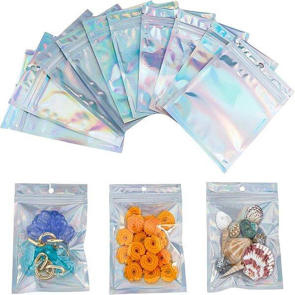 Rectangle Zip Lock Plastic Laser Bags