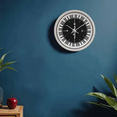 Piano Keys & Treble Clef - A Musical Clock