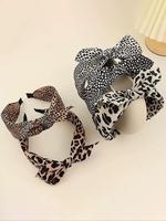 Leopard Pattern Hair Hoop, Elegant Knotted Headband Hair Accessories for Women & Girls, Minimalist Headwear Suitable for Thic...