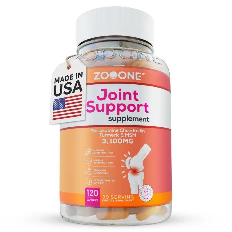 ZOOONE 3100mg Glucosamine Chondroitin Turmeric&Msm - Joint Support Supplement for Relief 120 Tablets for Bones, Back, Knees, ...