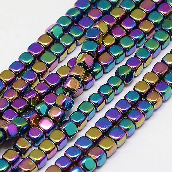 Electroplate Non-magnetic Synthetic Hematite Beads Strands