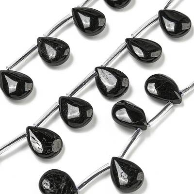 Natural Black Tourmaline Beads Strands