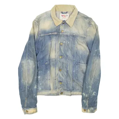 DIESEL INDUSTRY Mens Denim Jacket Blue 90s L