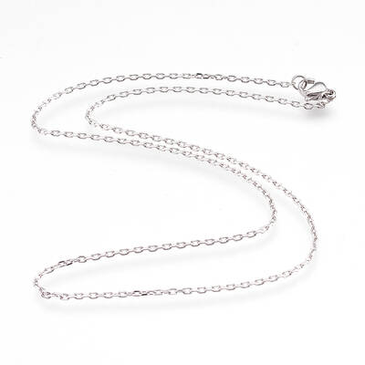 Non-Tarnish 304 Stainless Steel Cable Chain Necklaces