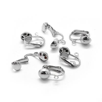 Iron Clip-on Earrings Findings