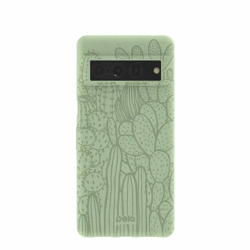 Sage Green Cacti Google Pixel 7 Pro Case
