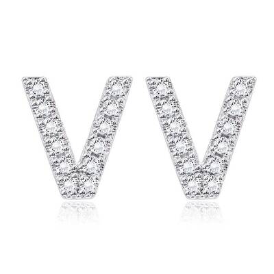 Brass Cubic Zirconia Stud Earrings
