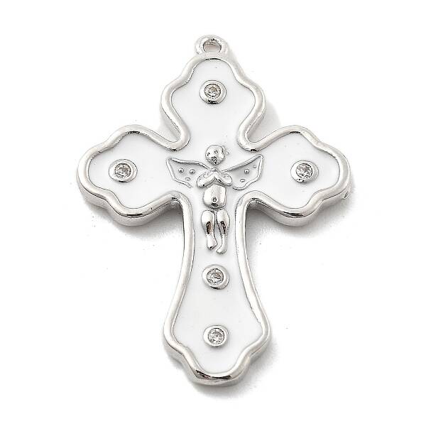 Brass Micro Pave Cubic Zirconia Pendant