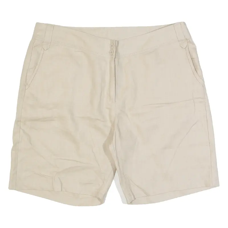 LAURA ASHLEY Womens Chino Shorts Beige UK 14 W34