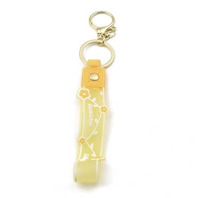 Flower PVC Rope Keychains