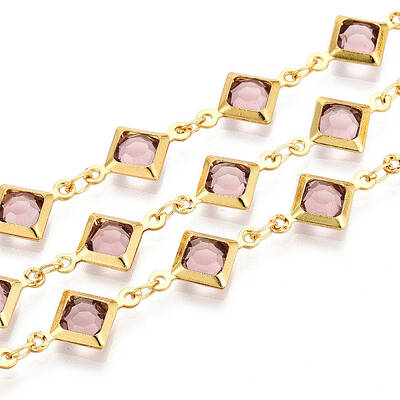 Brass Rhombus Link Chains