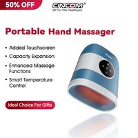 CINCOM New Hand Massager, Cordless Finger Soother with Gentle Warmth, Customizable Comfort Settings, Easy-to-Read Display, Re...