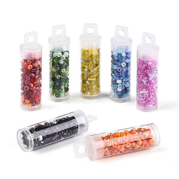 7 Bottles DIY Glass Seed Beads Sets
