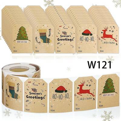Christmas Theme Cartoon Paper Stickers